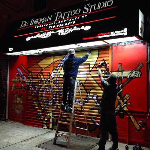 Find gym tattoo ideas for men for your next unique tattoo in Brooklyn at De Inkman Tattoo Studio