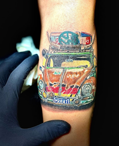 Explore sleeve tattoo idea, creative tattoo ideas in Reno, available at Evolution Tattoo