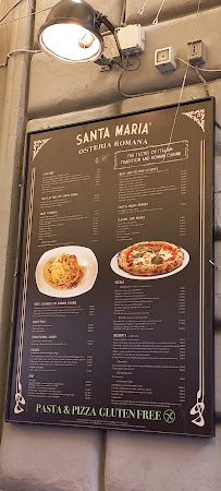 Santa Maria Osteria - Ristorante Pizzeria à Rome menu