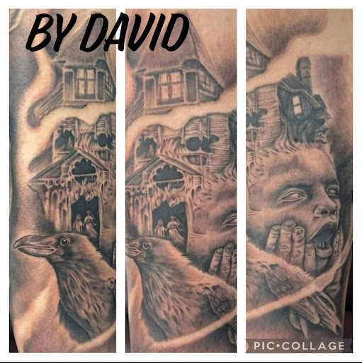 Find best friend tattoo idea for your next unique tattoo in Grand Ledge at Van Gogh Tattoos