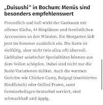 Restaurant de sushis Dui Sushi Restaurant in Bochum à Bochum (le menu)