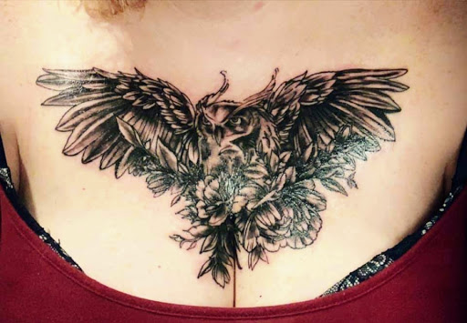 Explore life and death sleeve tattoo ideas, creative tattoo ideas in Muncie, available at Obscura Tattoo shop and Oddity Collective