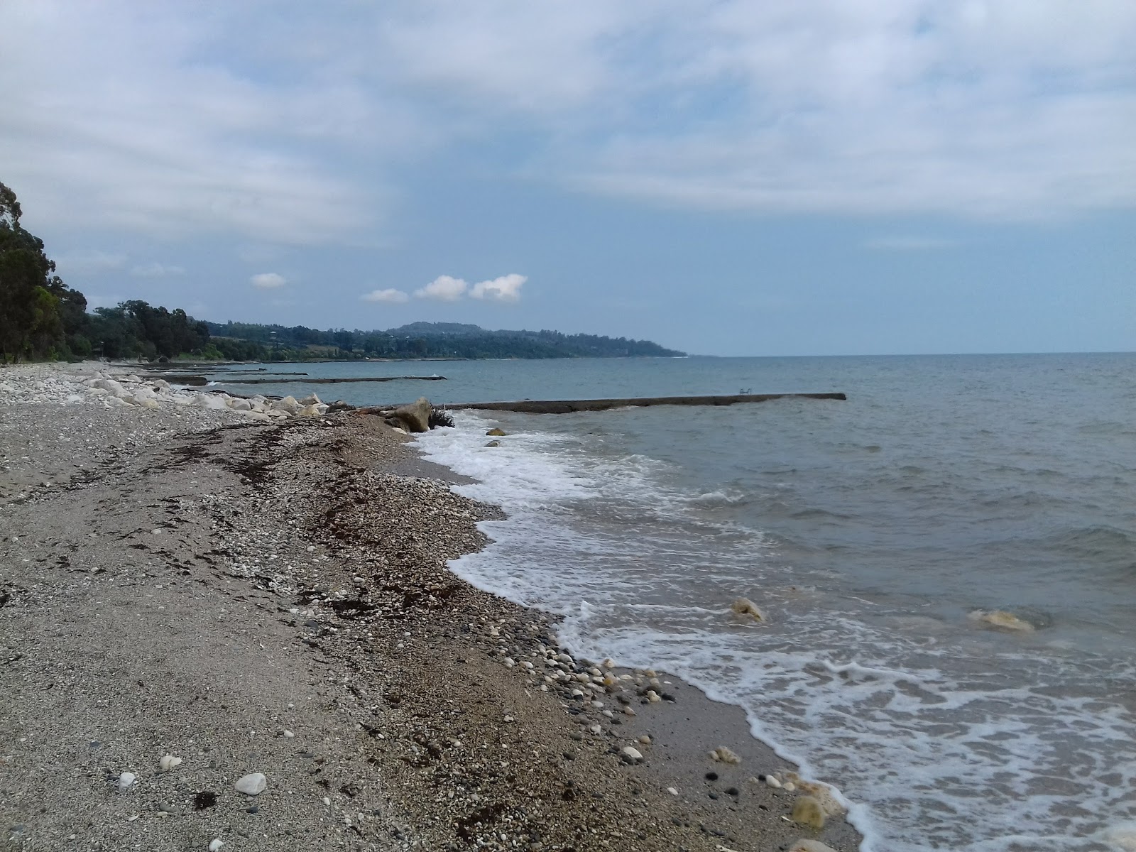 Foto av Amra beach med turkosa vatten yta