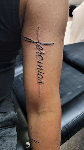 Explore black and grey tattoo filler ideas, creative tattoo ideas in San Antonio, available at Its Live Through This Tattoos, Supplies, & Piercings