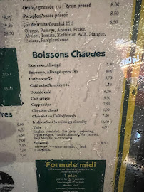 Café Rive Droite à Paris menu