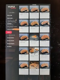 Waffle Factory à Marseille menu