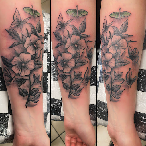 Explore anime tattoo sleeve ideas, creative tattoo ideas in Alamogordo, available at Southern Lights Tattoo Company