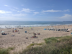 Photo de Jullouville Beach avec rivage droit, long