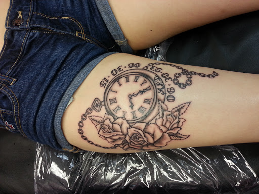 Explore tattoo ideas for women thigh, creative tattoo ideas in Jacksonville, available at Jax Ink Tattoo & body piercing
