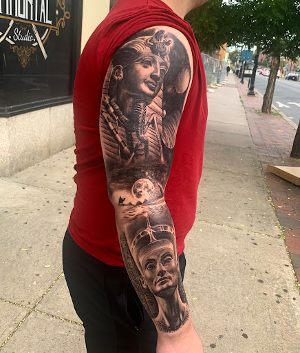 Explore concept tattoo ideas, creative tattoo ideas in Red Bank, available at Inkmortal Tattoo Studio II