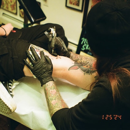 Explore tattoo ideas for men leg, creative tattoo ideas in Glenside, available at Yellow Rose Tattoo