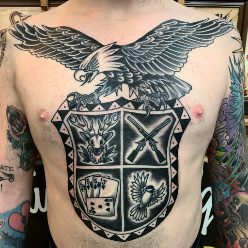 Explore black male tattoo ideas, creative tattoo ideas in Danvers, available at North Shore Tattoo Company