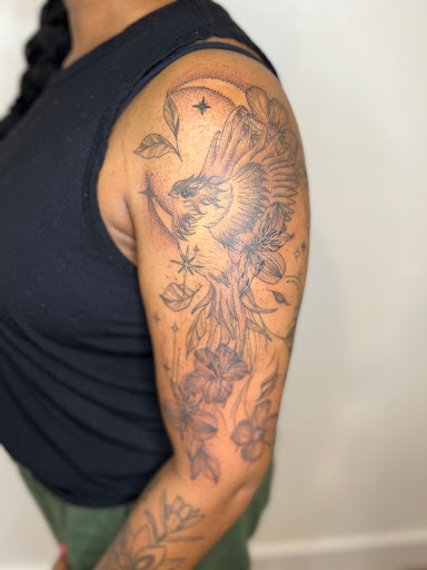 Explore diving tattoo ideas, creative tattoo ideas in Snohomish, available at Valley Roots Studio