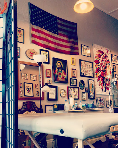 Explore traditional neck tattoo ideas, creative tattoo ideas in Pittsburgh, available at Atlas and Anchor Tattoo
