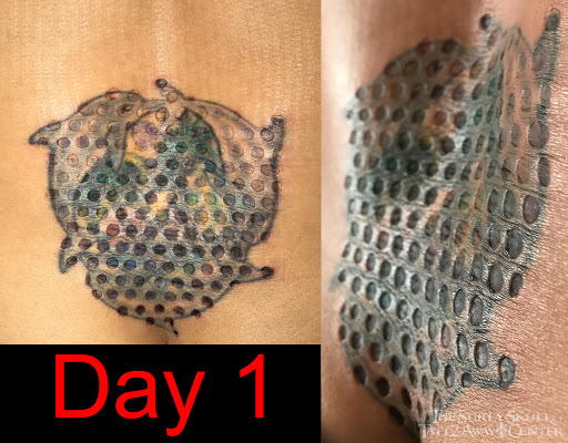 Explore collar tattoo ideas, creative tattoo ideas in San Angelo, available at Jellys Surly Skull, LLC