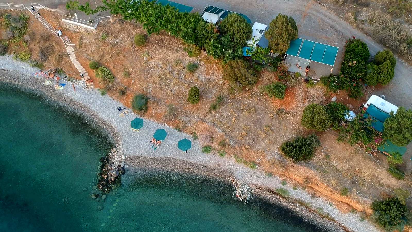 Foto di Camping Ayannis Itea Beach con una costa dritta