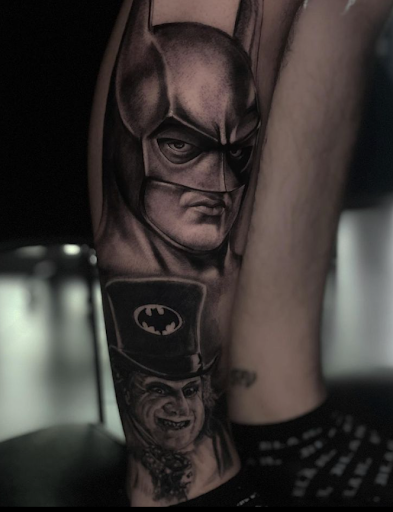 Explore trigun tattoo ideas, creative tattoo ideas in San Antonio, available at Firme Copias Tattoo Studio