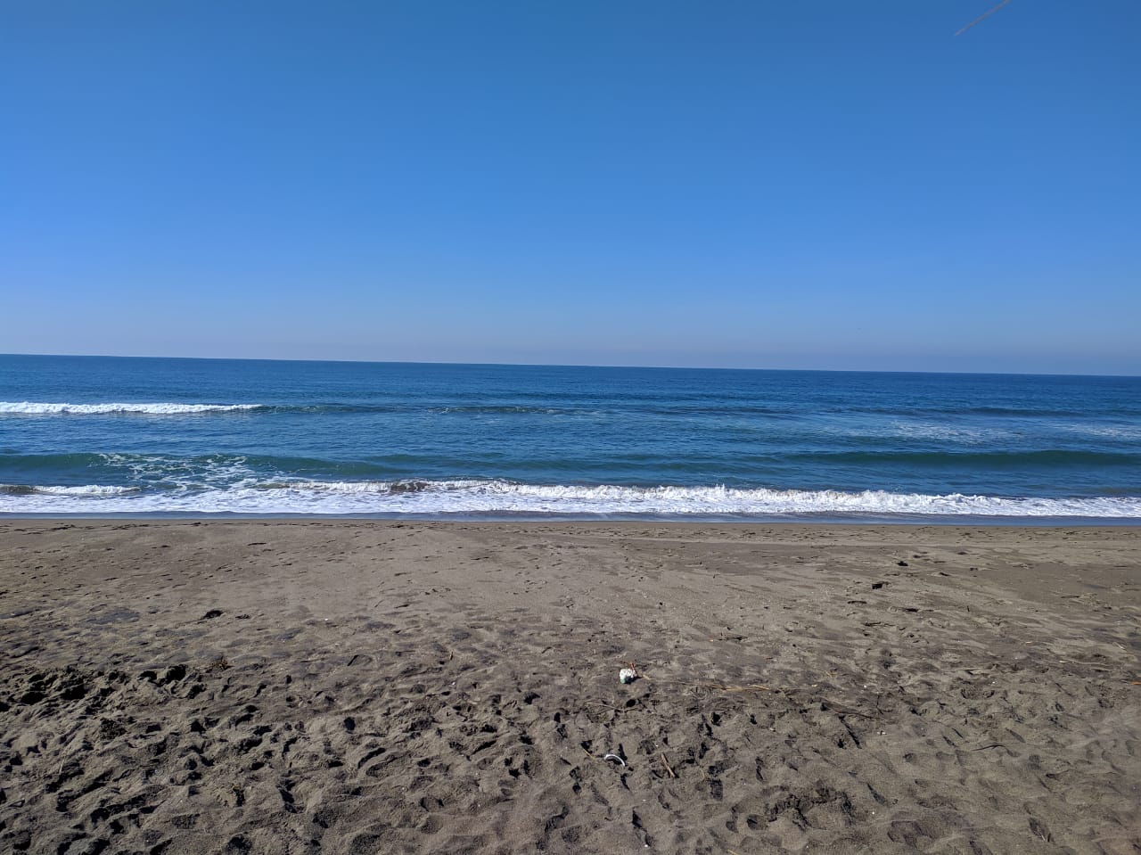 Foto von San Jose el Huayate beach mit grauer sand Oberfläche