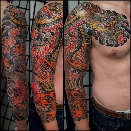 Explore nordic tattoo ideas, creative tattoo ideas in Virginia Beach, available at Studio Evolve