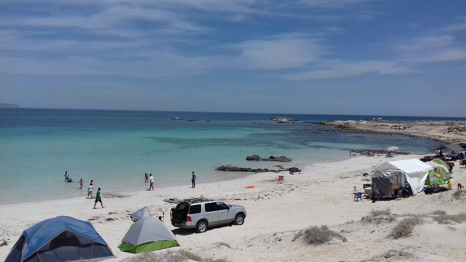 Foto av Playa Pulguero Tepetates med turkos rent vatten yta