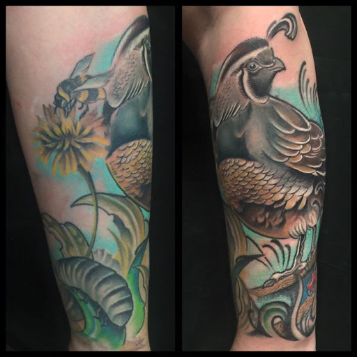 Explore lion tattoo ideas, creative tattoo ideas in Spokane, available at Anchored Art Tattoo