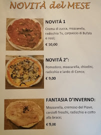 Carte du Shara's pizzeria à Pederobba
