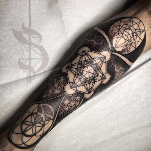 Explore family tree sleeve tattoo ideas, creative tattoo ideas in Lopez Island, available at Soot and Bone Body Art Studio