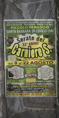 Carte du area attrezzata Piccolo Paradiso à Santa Barbara