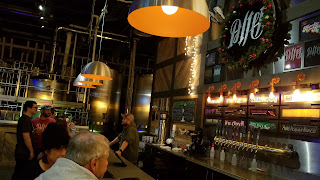 A row of beer taps