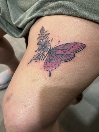 Explore hip tattoo ideas for women, creative tattoo ideas in Roxboro, available at Ank The Tattoo Shop