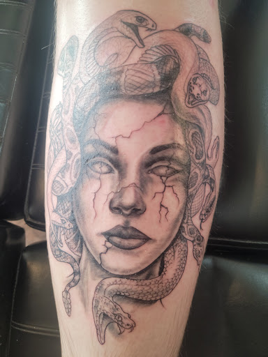 Explore woman tattoo ideas, creative tattoo ideas in Prescott, available at Geister Ink Tattoos