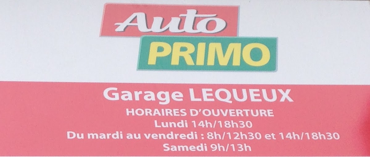 Garage Lequeux AUTOPRIMO à Jarzé Villages (Maine-et-Loire 49)