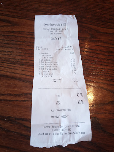 Cafe «Corner Bakery Cafe», reviews and photos, 264 E 12300 S, Draper, UT 84020, USA