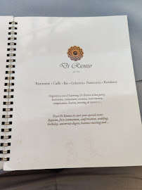 Café Bistrot al Pantheon Di Rienzo à Rome (le menu)