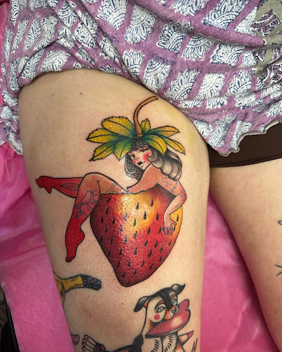 Explore tattoo ideas for shoulder cap, creative tattoo ideas in Amherst, available at Lovesick Tattoo NH