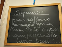 Menu / carte de La Stangada à Volta Mantovana