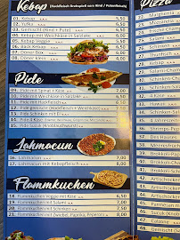Menu du Imbiss-Pizzeria Pascha à Münsingen