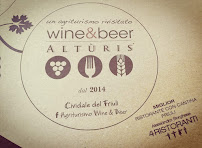 Agriturismo Wine&Beer Alturis à Cividale del Friuli menu