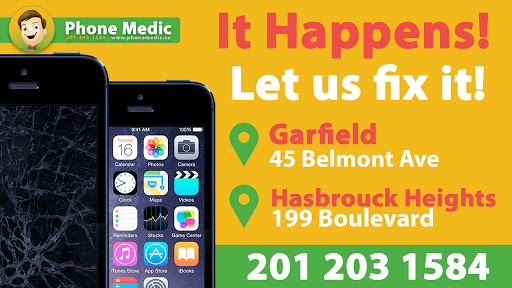 Cell Phone Store «Phone Medic Smart Device Repairs», reviews and photos, 45 Belmont Ave, Garfield, NJ 07026, USA