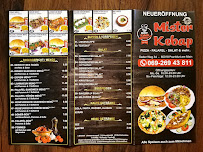 Menu / carte de Mister Kebap à Frankfurt