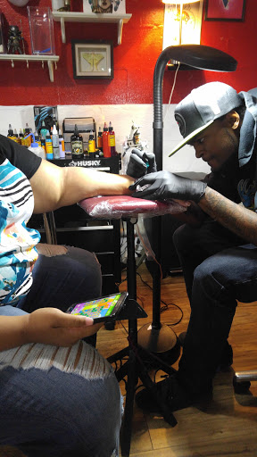 Explore neck tattoo ideas men, creative tattoo ideas in Virginia Beach, available at World Famous Blue Horseshoe Tattoo and Piercing Independence