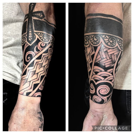 Explore mountain bike tattoo ideas, creative tattoo ideas in Gadsden, available at Sacred Art Tattoo Company