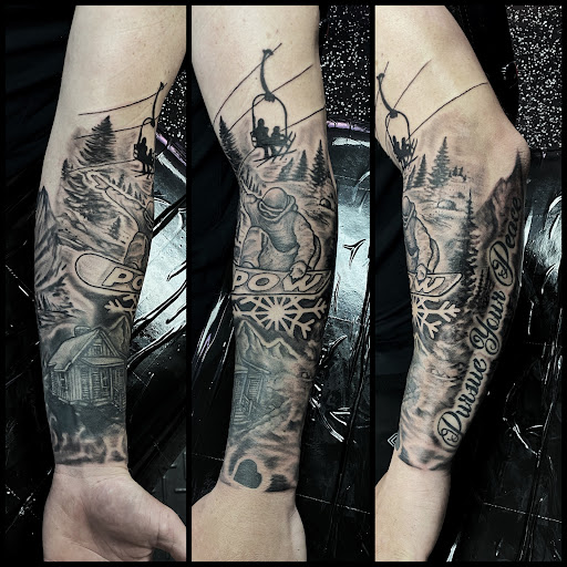 Explore tattoo ideas son, creative tattoo ideas in Fort Myers, available at Loyal 2 The Coil Tattoos & Piercings (Edison Mall Location Entrance F)