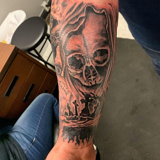 Explore american flag forearm tattoo ideas, creative tattoo ideas in Hudson Falls, available at ALTERED ADDICTION TATTOOS