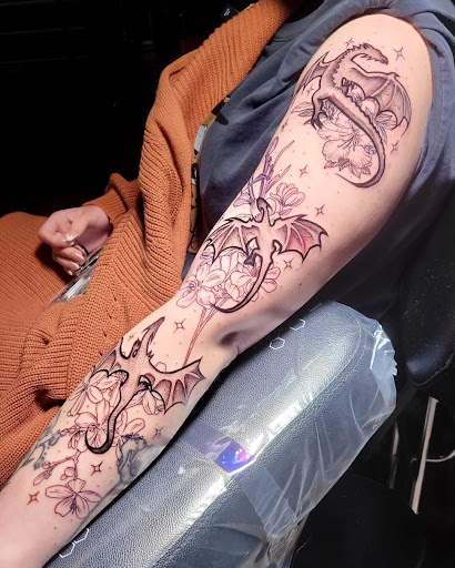 Find female breast tattoo ideas for your next unique tattoo in Ocala at The Tattoo Gallery of Ocala LLC