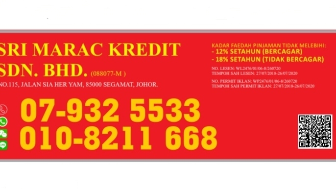 Sri Marac Kredit Segamat Di Bandar Segamat