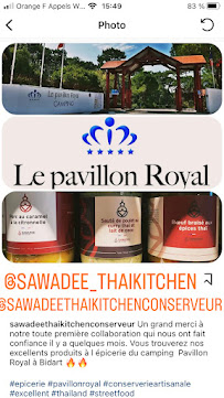 Sawadee Thaï Kitchen à Bidart carte