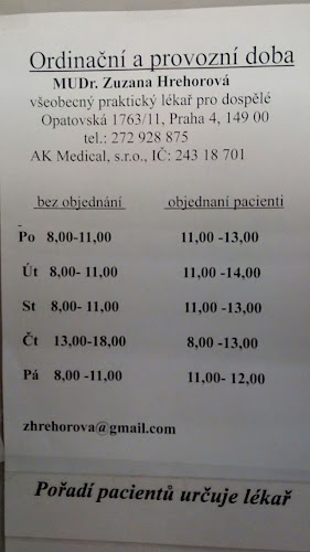 Recenze na AK Medical v Praha - Praktický lékař