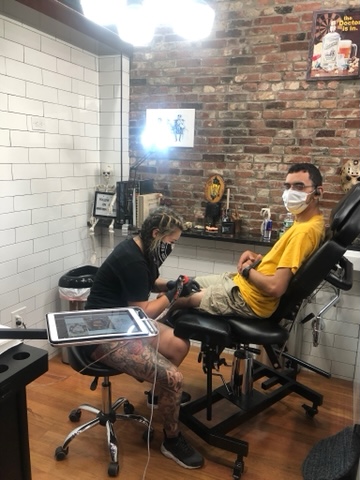 Explore tattoo ideas for women side, creative tattoo ideas in Boston, available at Boston Barber & Tattoo Co.