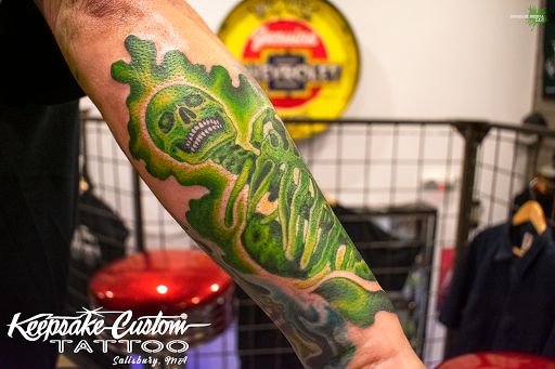 Explore tattoo ideas funny, creative tattoo ideas in Salisbury, available at Keepsake Custom Tattoo & Body Piercing Laser Tattoo Removal